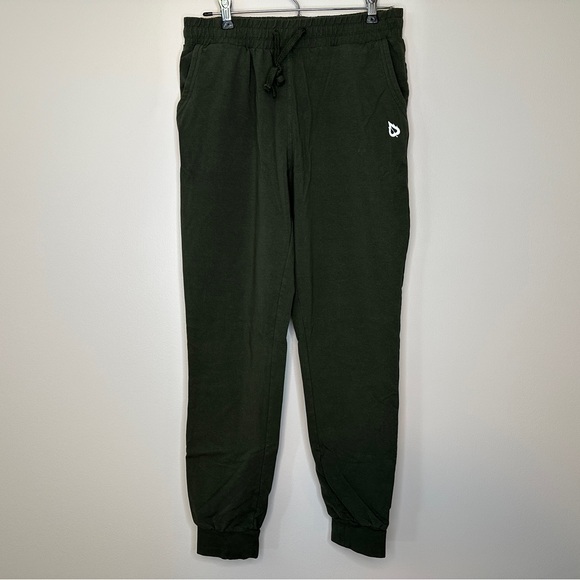 Baleaf Dark Green Tapered Sweatpants | Armey Green Joggers Size Medium - Picture 3 of 13